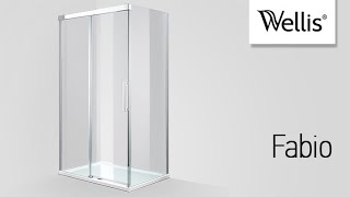 Wellis Fabio shower cabin installation guide [upl. by Asetal]