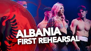 Ronela Hajati  Sekret  First Rehearsal  Albania🇦🇱 Eurovision 2022 [upl. by Meesan]