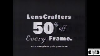 Lenscrafters Frames Sale Commercial  1995 [upl. by Chappie]