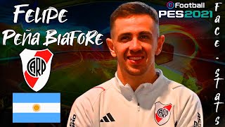 CÓMO CREAR A FELIPE PEÑA BIAFORE EN PES 1718192021  FACE  STATS 2024  TUTORIAL COMPLETO [upl. by Darci]