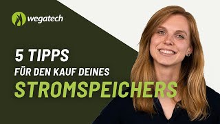 Stromspeicher im Eigenheim  5 Tipps für den Kauf deines Batteriespeichers [upl. by Jamel]