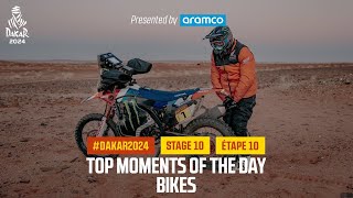 Bikes Top moments  Stage 10  Dakar2024 [upl. by Anitsyrk]