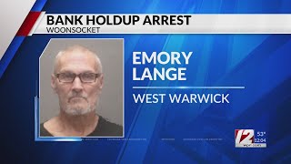 Woonsocket police arrest bank robbery suspect [upl. by Sredna498]