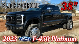 2023 Ford F450 Platinum Reserve Edition KELDERMAN LIFTED on 38sBLACK amp CHROME [upl. by Lillis823]