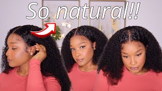 AMAZING Super Natural Curly Lace wig install  Premier Lace Wigs [upl. by Hgielek]