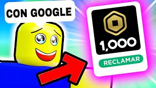 😍pagina de google que da ROBUX gratis en ROBLOX RECLAMA 800 ROBUX cada dia funciona de VERDAD [upl. by Cassey]