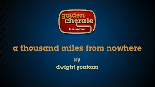 dwight yoakam  a thousand miles from nowhere karaoke [upl. by Zebulon]