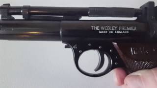 My Webley amp Scott Premier 22 Air Pistol  A Classic British Design [upl. by Adnirolc297]