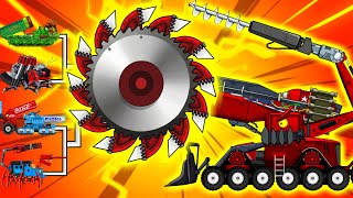 Monster Splitter quotCoarse Pitch Bladequot  Trench Digging Machine Track Trenchers  Arena Tank Cartoon [upl. by Maximilianus654]