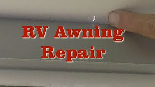 RV Awning Repair due to a bonehead move [upl. by Lole]