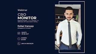 WEBINAR  INCLUSÃO DO CBO MONITOR DE CÃES [upl. by Marras376]