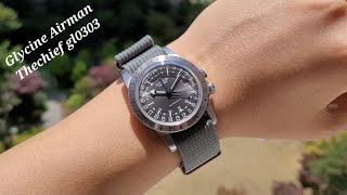 GLYCINE Airman Vintage The Chief GL0303  Nato Strap [upl. by Eiramenna]