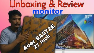 Acer SA272E 27 inch Unboxing Review best cheapest monitor [upl. by Dimond51]