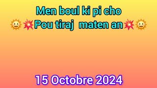 Boul ki paka pa soti jodia 15 Octobre 2024 like Pataje [upl. by Odraner]