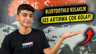 BLUETOOTHLU KULAKLIK SES AZALMASI ÇÖZÜMÜ  Bluetoothlu Kulaklık Ses Artırma 2023 [upl. by Ecirtaemed971]