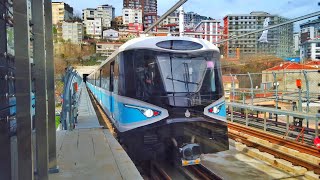 İstanbul Metro M7 Line  Driverless Subway 4K [upl. by Wiese]