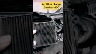 Air filter change at home👋 Dominar 400💯 diy automobile viralvideos shorts riding youtube [upl. by Mireille]