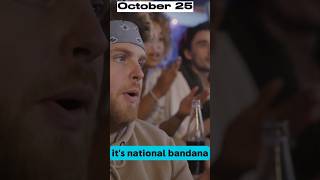 October 25 National Bandana Day Why This Day is Dedicated to Bandanas [upl. by Siravaj]