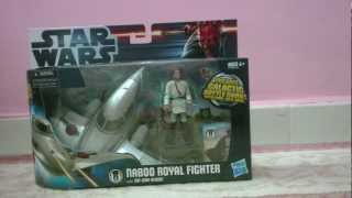 Starwars Episode 13D Naboo Royal Fighter with Obiwan Kenobi [upl. by Innig]