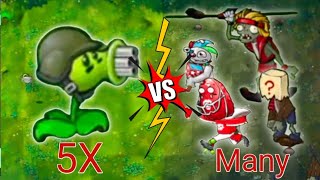 5 Plants vs Countless Zombies  Epic Survival Battle Who Will Win [upl. by Lachance]