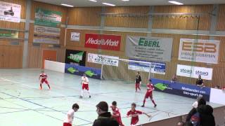 TuS Traunreut U12 Hallenmasters 2015 Spiel 2 Red Bull SalzburgVfB Stuttgart 30 [upl. by Teerprah]