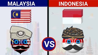 MALAYSIA VS INDONESIA COUNTRY COMPARISON 2024 [upl. by Dahij447]