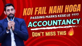 How to get Passing Marks in Accountancy Exam  Backbenchers Strategy  Class 12  Boards 2024 [upl. by Eeslek]