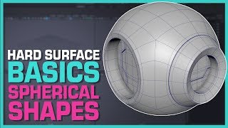 Maya Hard Surface Modeling Spherical Shapes [upl. by Cilla]