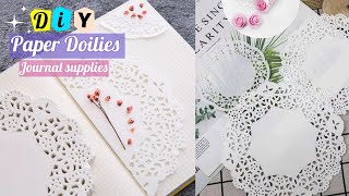 Day3 How to make Paper Doilies at your home  DIY paper doilies  Journal supplies ideas [upl. by Otaner]