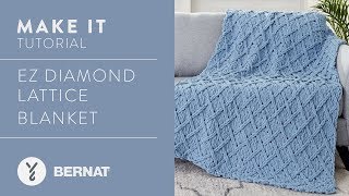 EZ Knitting EZ Diamond Lattice Blanket [upl. by Nollad695]