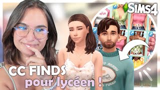 ☾ CC FINDS pour lycéen  100 cc list  Sims 4 ☽ [upl. by Honniball459]