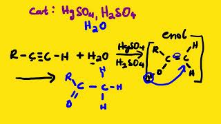 ALKYNE REACTION HYDRATION LESSON 105 [upl. by Tedman863]