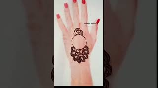 simple mehndi designhennadesign viralvideo shortvideo shortvideo short viralshort vtuber [upl. by Xonel]