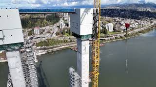 DJI Mini 4 Pro  New Westminster  Pattullo Bridge Replacement Project [upl. by Tekcirc648]