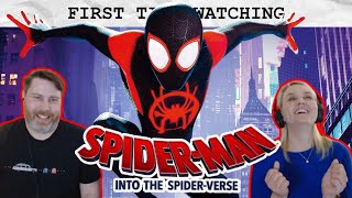 SPIDERMAN INTO THE SPIDERVERSE 2018  her FIRST TIME WATCHING  Movie Reaction [upl. by Hahseram]