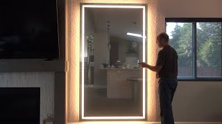 Mirror installation 48 x 88 inch without sound [upl. by Hibbitts]