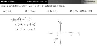 Zadanie 14  Matura próbna 05032013 Echo Dnia [upl. by Friedly]