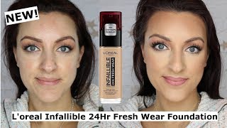 NEW Loreal Infallible 24H Freshwear Foundation Review [upl. by Annadiane]