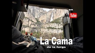 La Cama FULL en la furgoneta DIY Sprinter Camper [upl. by Acceber]