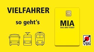 MIA erklärt  So funktioniert das MIA Ticket  VBN [upl. by Cohn]