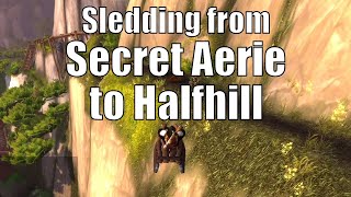 WoW Sledding Tour Secret Aerie to Halfhill  World of Warcraft Pandaria Remix [upl. by Stockton113]