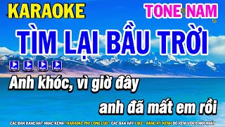 Karaoke Tìm Lại Bầu Trời Tone Nam Nhạc Trẻ Xưa Hay  Karaoke Phi Long [upl. by Caitlin]