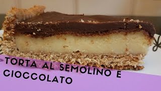 CROSTATA AL SEMOLINO E CIOCCOLATO  VEGAN [upl. by Valery459]