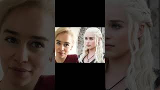 Daenerys Targaryen then vs now👸 gameofthrones actress love [upl. by Bigod]