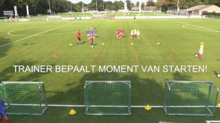 VoetbalCity Trainerscursus  14 dribbelen kappen scoren [upl. by Lig]