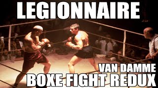 VAN DAMME as a BOXER  Legionnaire 1998  Boxing Fight REDUX HD [upl. by Leif]