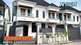 HOUSE FOR SALE IN IKOTA LEKKI LAGOS NIGERIA 4 bedroom SemiDetached Duplex lekki fyp [upl. by Eojyllib385]