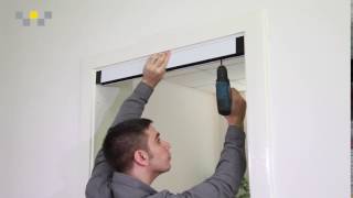 DIY A Caterpillar Retractable Screen Door installation video [upl. by Kliment]