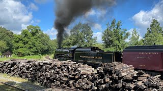 Reading amp Northern T1 2102 Steam Train Flies Through East Mahanoy Junction August 13 2023 [upl. by Mirella]