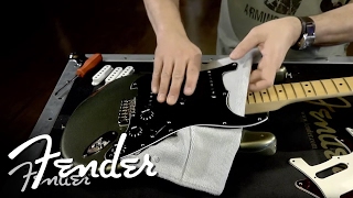 How To  Changing Your Accessory Kit Pickguard Knobs amp Covers  Fender [upl. by Einnahpets918]